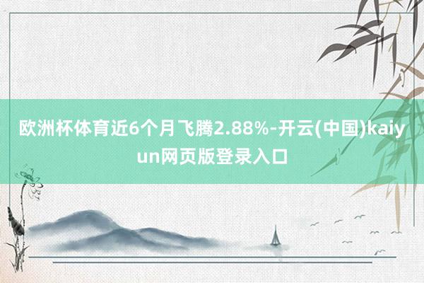 欧洲杯体育近6个月飞腾2.88%-开云(中国)kaiyun网页版登录入口