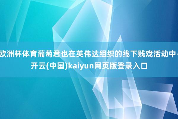 欧洲杯体育葡萄君也在英伟达组织的线下贱戏活动中-开云(中国)kaiyun网页版登录入口