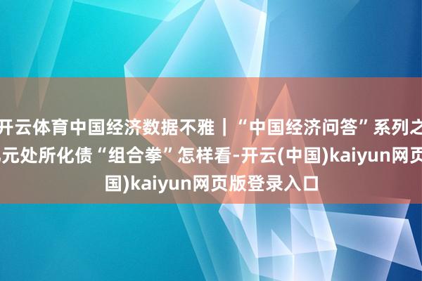 开云体育中国经济数据不雅｜“中国经济问答”系列之四：12万亿元处所化债“组合拳”怎样看-开云(中国)kaiyun网页版登录入口